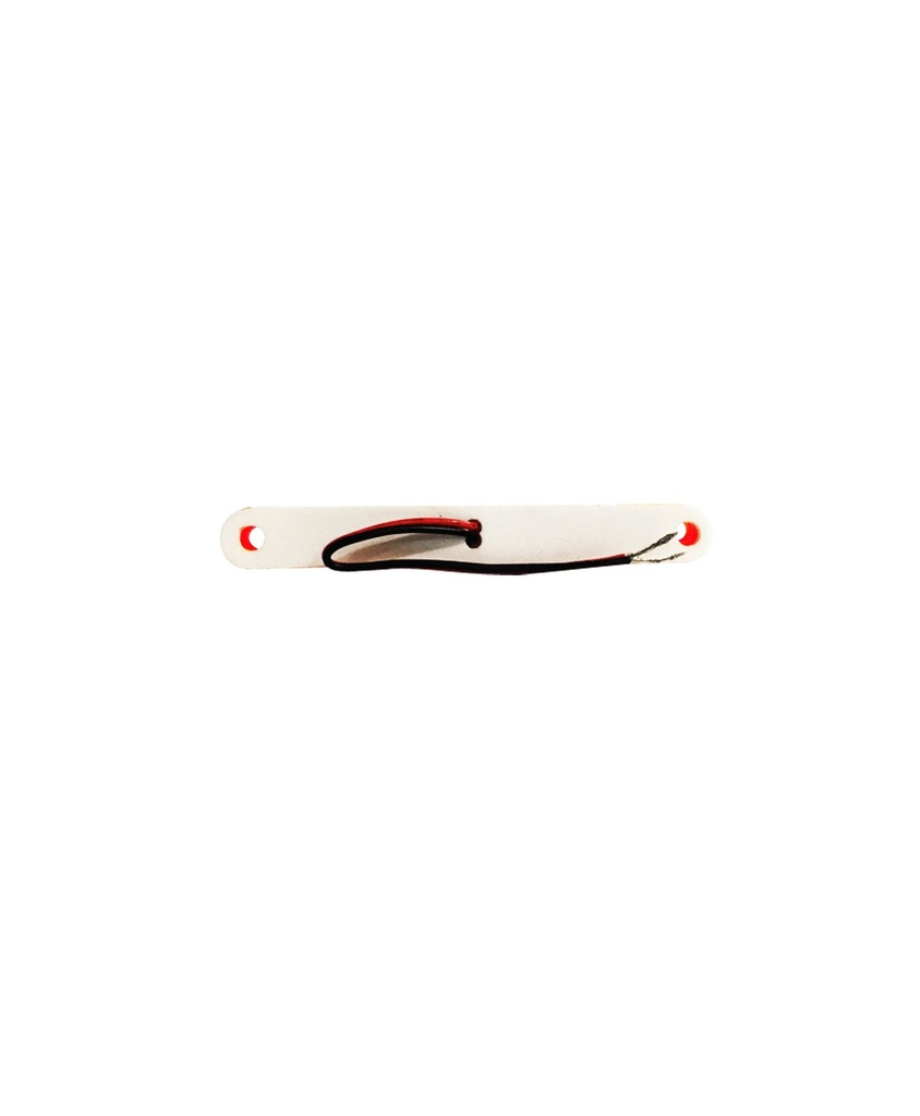 LUZ PLANA 12V. 4.5 X 5/8" 6 LED ROJO (1)pza.=416+10=416+100"