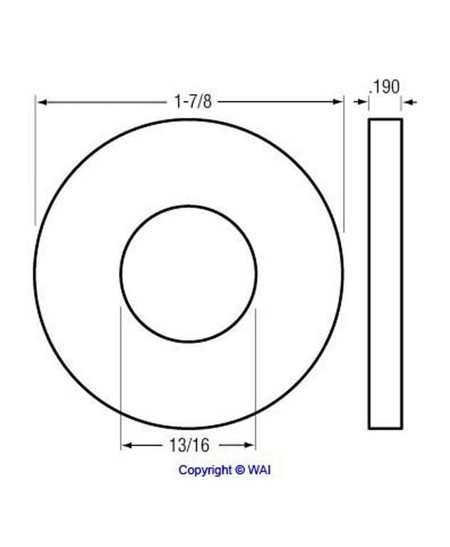 ARANDELA DELCO 40MT 42MT 50MT ASBESTO 48MM X 4.5MM 22MM INT