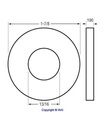 ARANDELA DELCO 40MT 42MT 50MT ASBESTO 48MM X 4.5MM 22MM INT