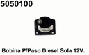 BOBINA PASO DIESEL SOLA 12V. NEGRA=5050115=5050114