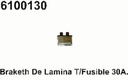BRAKET  30A. CLAVIJA FUSIBLE PATA CORTA=6100132