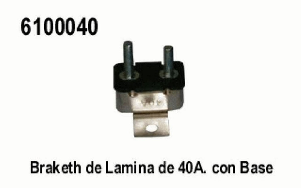 BRAKET  40A. TORNILLOS  CON BASE TERMICO =6100044