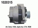 ALTERNADOR 12V 105A 2 POSICIONES DELCO CS130