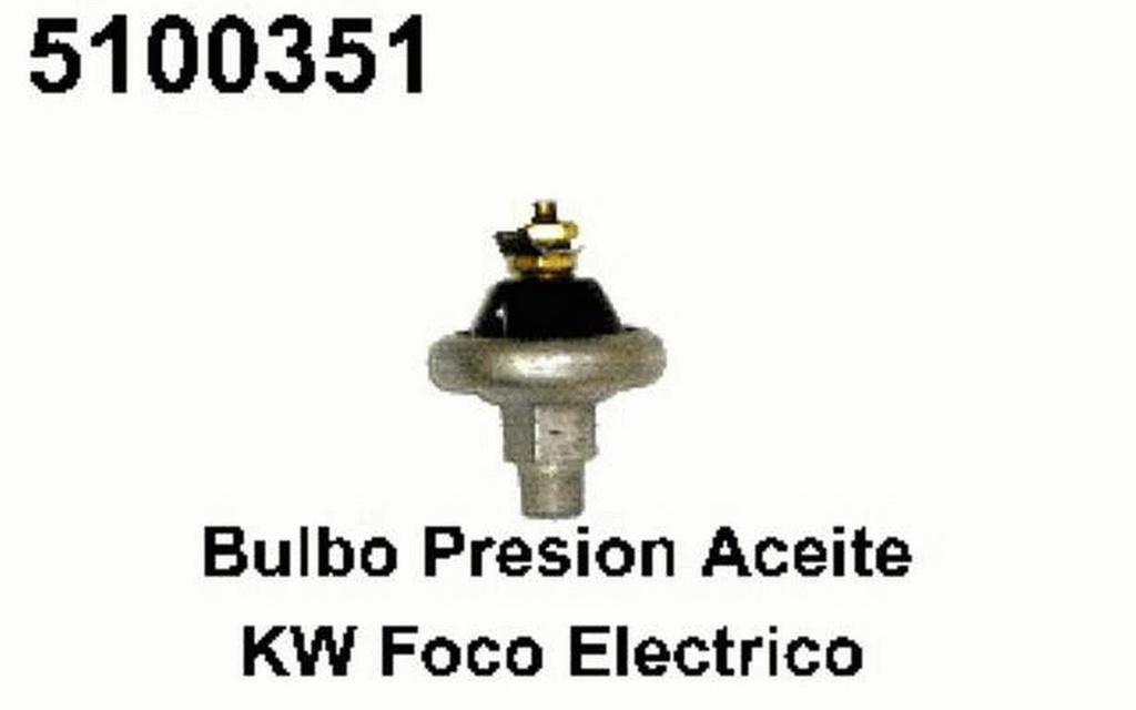 BULBO PRESION ACEITE AIRE ROSCA 3/8 FOCO  6PSI  ORIFICIO 1/8