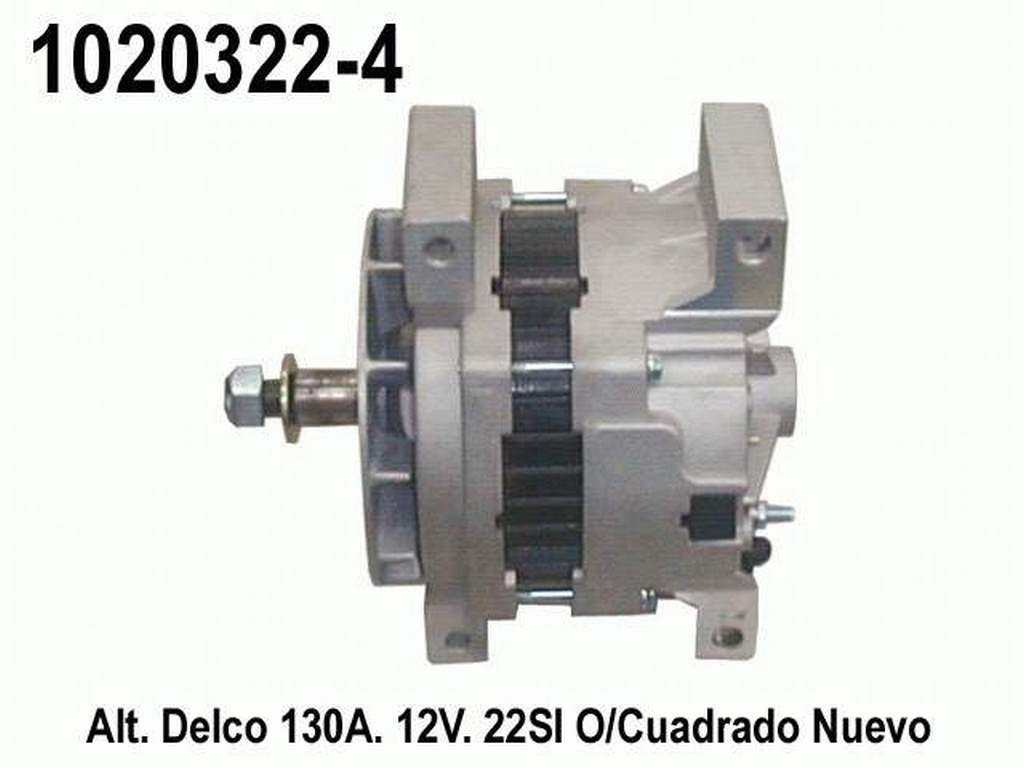 ALTERNADOR 12V 145A CUADRAMON 22SI DELCO=1020795-4P
