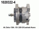 ALTERNADOR 12V 145A CUADRAMON 22SI DELCO=1020795-4P