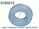 CABLE LAQUEADO #12 POR (1) METRO