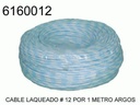 CABLE LAQUEADO #12 POR (1) METRO