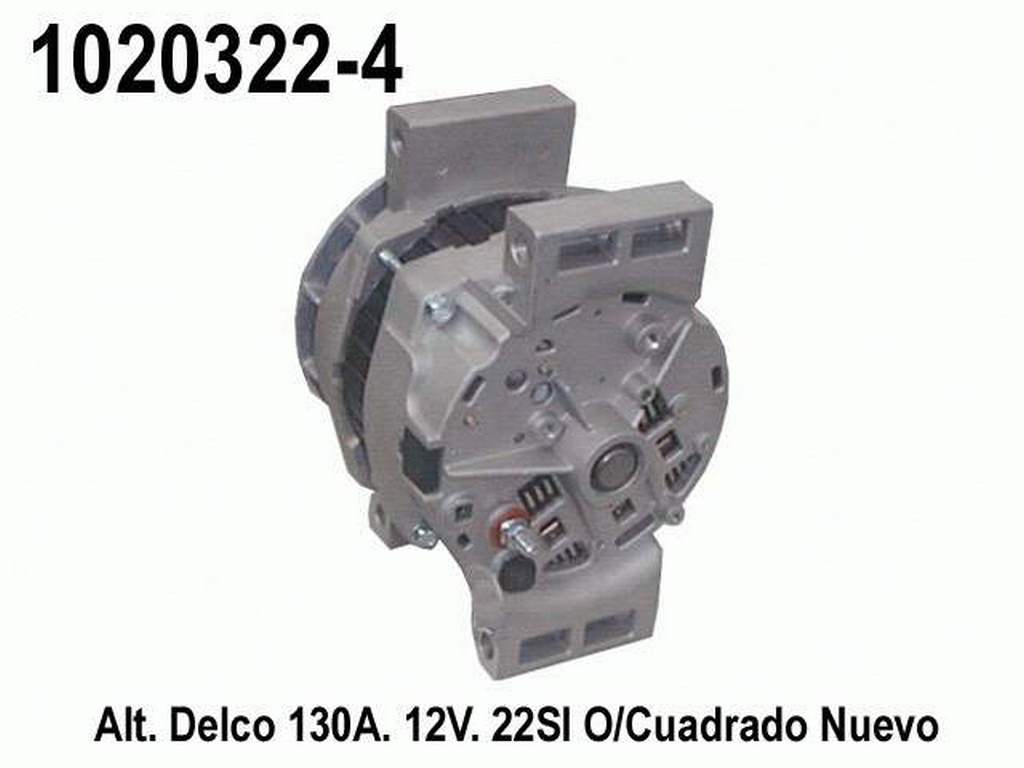 ALTERNADOR 12V 145A CUADRAMON 22SI DELCO=1020795-4P