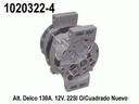 ALTERNADOR 12V 145A CUADRAMON 22SI DELCO=1020795-4P