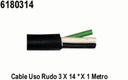 CABLE USO RUDO 3X14 POR (1) METRO