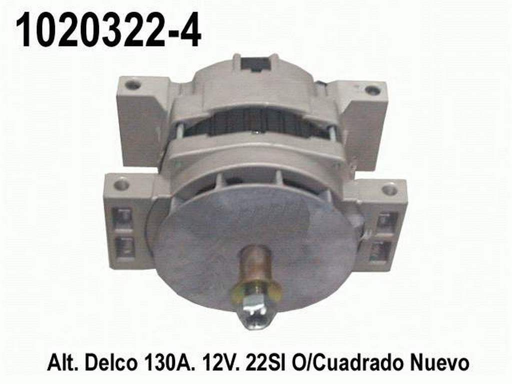 ALTERNADOR 12V 145A CUADRAMON 22SI DELCO=1020795-4P