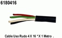 CABLE USO RUDO 4X16  POR (1) METRO =6180416G25=6180416G