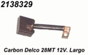 CARBON DELCO 28MT 12V LARGO ( + )  AGUJERO 4.5MM