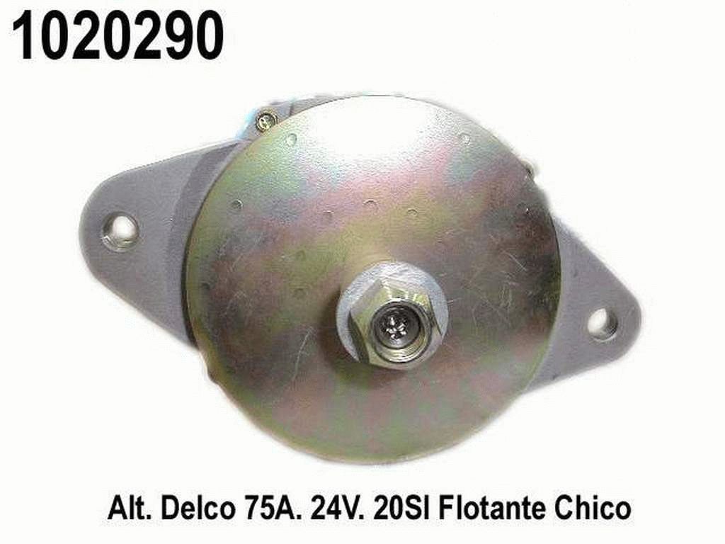 ALTERNADOR 24V 45A 20SI delco FLOTANTE CHICO=1020324=1020318=10203
