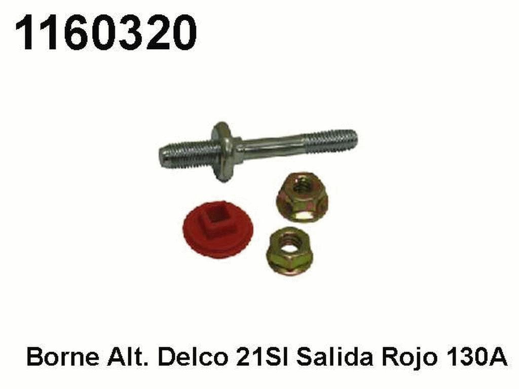 BORNE ALTERNADOR DELCO 21SI SALIDA ROJO 130A