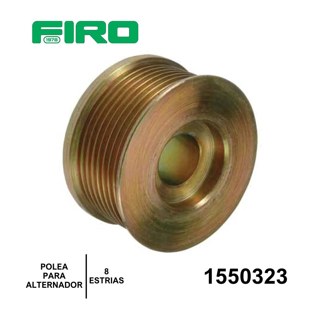 POLEA P. ALTERANADOR  8 ESTRIAS MOT. 21SI 22SI 27SI 30SI 34SI 38SI