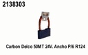CARBON DELCO 50MT 24V-32V ANCHO 38MM ALTO 8MM P/6     R124