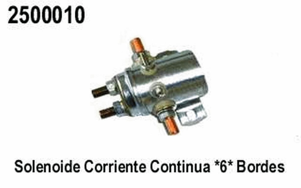 SOLENOIDE CORRIENTE CONTINUA 12V 6T  6 BORNES