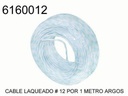 CABLE LAQUEADO #12 POR (1) METRO