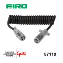 CONECTOR ARNES MACHO 7 LINEAS 12 PIES NEGRO GROTE  =6250251-1