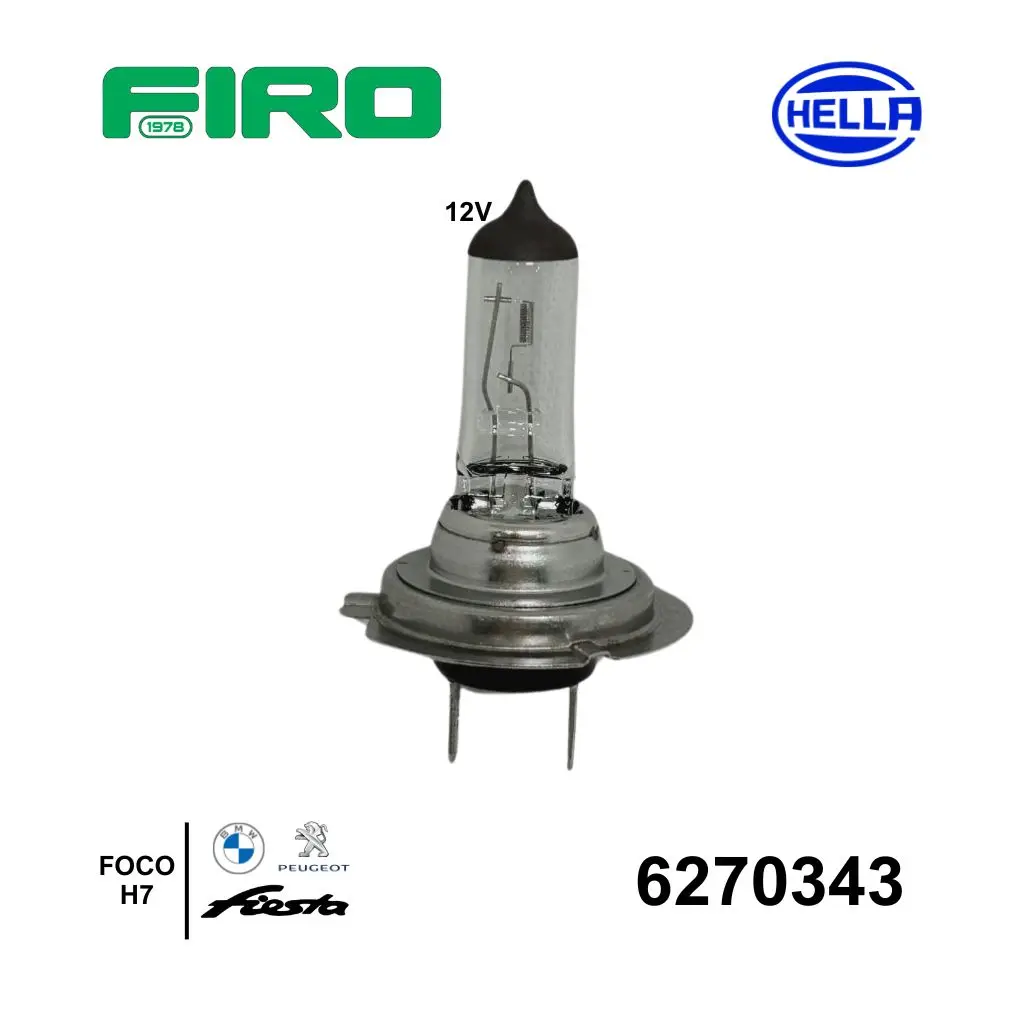 FOCO H7 12V 55W FIESTA/PEUGEOT/BMW=6270343N