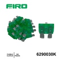 FUSIBLE CLAVIJA 30A. VERDE 100 PZS.