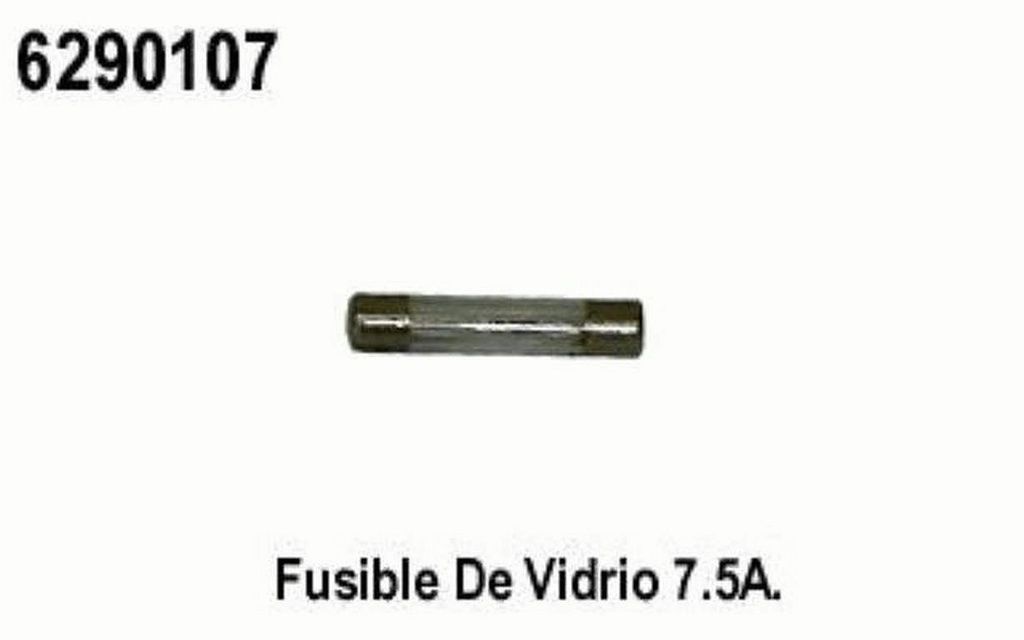 FUSIBLE VIDRIO  7.5A.                  .