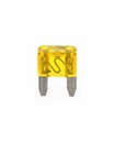 FUSIBLE CLAVIJA MINIATURA 20A. AMARILLO 100 PZS CAJA=6290321-D