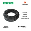 MANGUERA CORRUGADA 1/2 50 MTS NEGRA POLIFEX