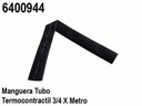 MANGUERA TUBO TERMOCONTRACTIL 19.05MM=3/4 NEGRO 1 METRO