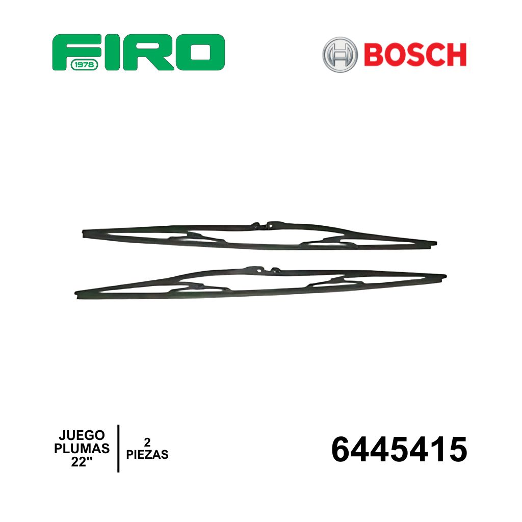 JGO PLUMAS L/BRISAS BOSCH DE 22" (2PZ)