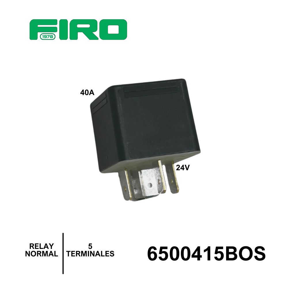 RELAY 24V 5T 40A BOSCH NORMALES=6500415