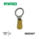 TERMINAL 3/8 OJO AMARILLA 10-12 AWG BOLSA DE 100 PZS