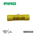 TERMINAL CONECTOR A TOPE AMARILLO 12-10 AWG    100 PZS   .