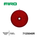 REFLEJANTE REDONDO 3" ROJO S/BISEL 1 TORNILLO