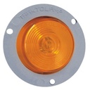 PLAFON REDONDO 2" AMBAR 12V. EMBUTIDO MINI CON CANDADO