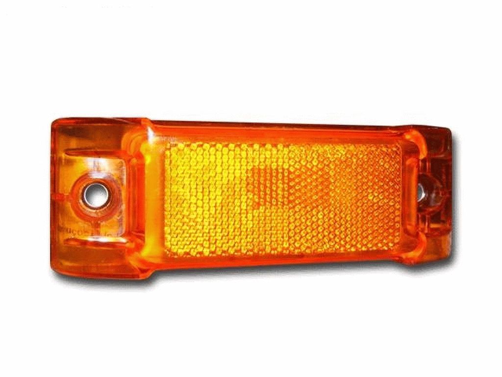 PLAFON LATERAL 5x2" 12V 10W AMBAR C/REFLEJANTE