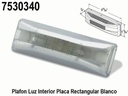 PLAFON LUZ PLACA RECT. BLANCO          .