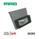 PLAFON LUZ PLACA 12V RECTANGULAR C/BASE=901F (SPV) SOBRE PED