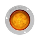 PLAFON REDONDO 2.5" AMBAR 12V. CANDADO GRIS 6 LED CONECTOR