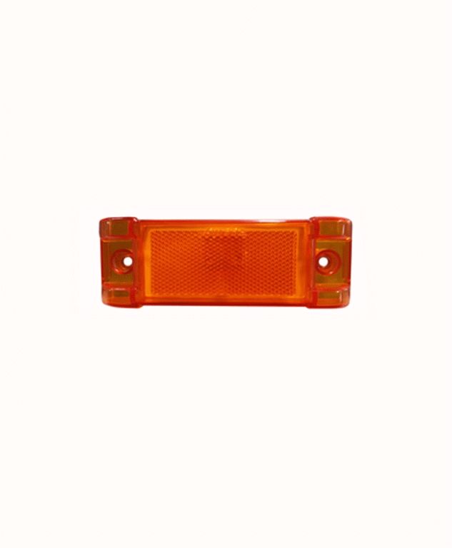 PLAFON LATERAL 5X2" 12V 5W AMBAR CON REFLEJANTE