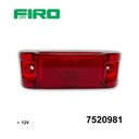 PLAFON LATERAL 5X2" 12V 10W ROJO CON REFLEJANTE