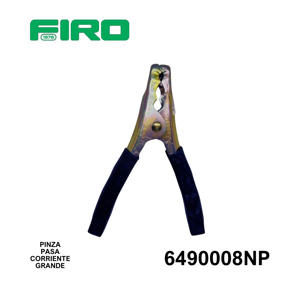 PINZA PASA CORRIENTE GDE. 100A NEGRA TROPICALIZADA  REFORZAD