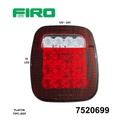 PLAFON TIPO JEEP 16 LED CUAD. UNIV. 12-24V SENCILLO=404