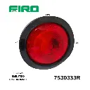 PLAFON EMBUTIDO 4" ROJO 12V 21W HULE/GROMMET S/LOGO=7530333ER