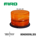TORRETA AMBAR 12V-24V-36V MED. LEDS APROX. 6X6 PULG.. 12V A 36V.