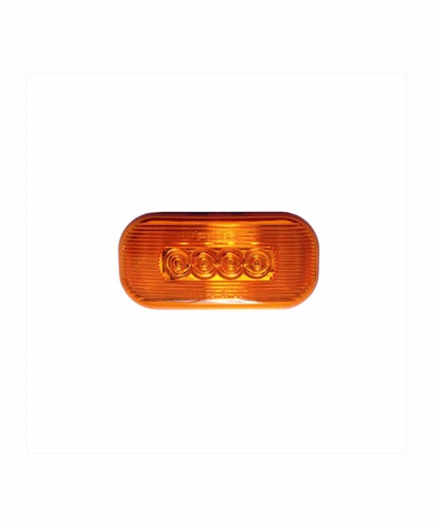 PLAFON 2X4" 12V AMBAR 4 LED DIFUSOR TIPO HELLA=1020