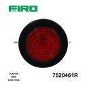 PLAFON REDONDO 2" ROJO 12V. HULE MINI=7507461ER