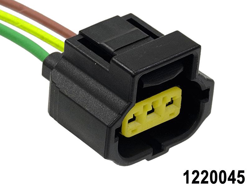 CONECTOR ALTERNADOR FORD 6G 3TERMINALES 3 GUIAS C/SEGURO